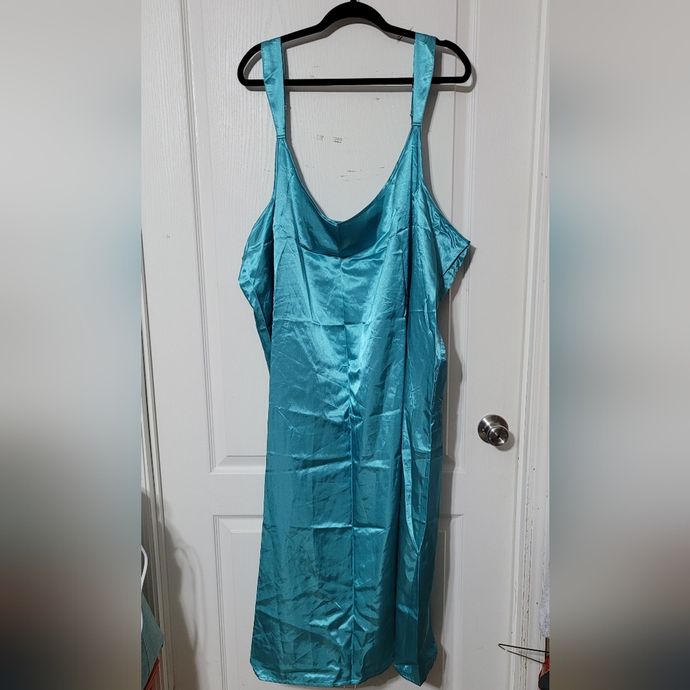 Teal Sleepwear Chemise Adjustable Straps Plus Size 3X